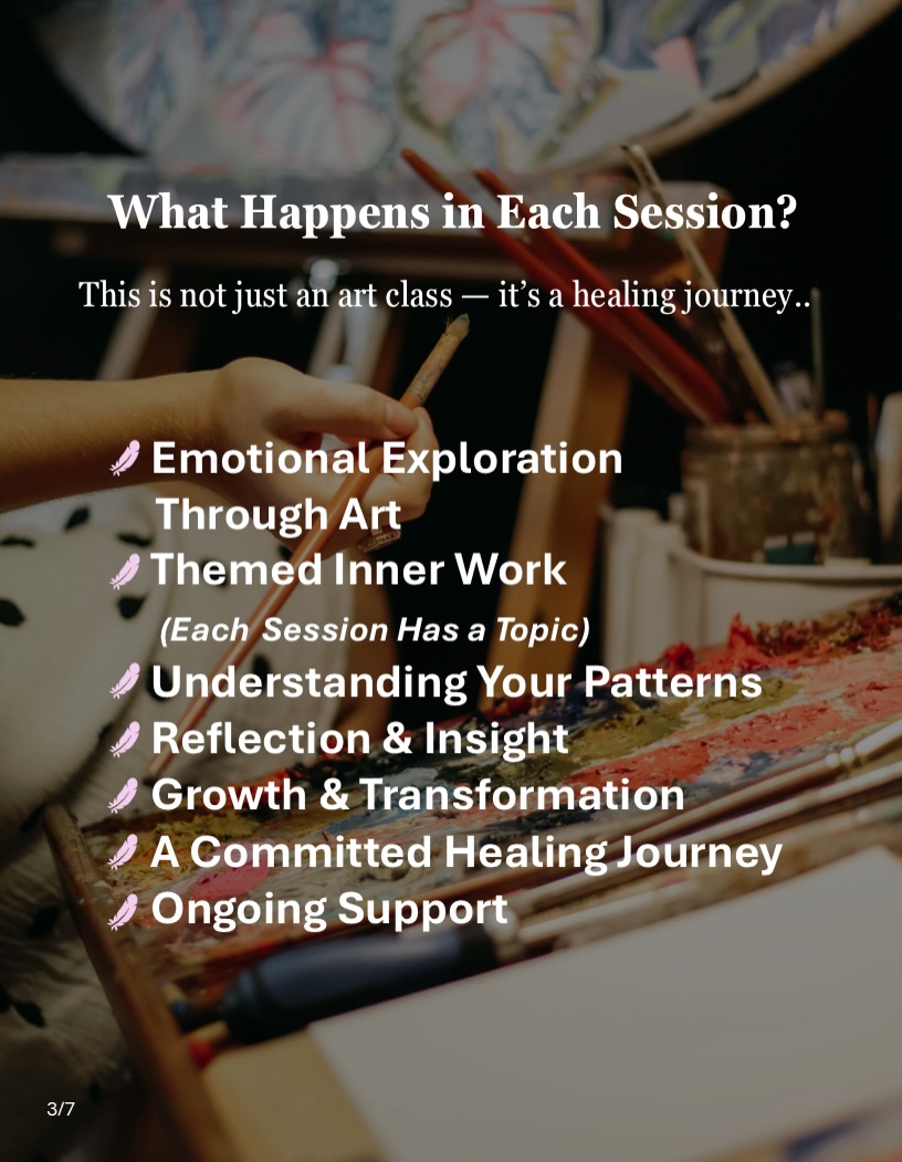 Portrait artwork from a healing art session