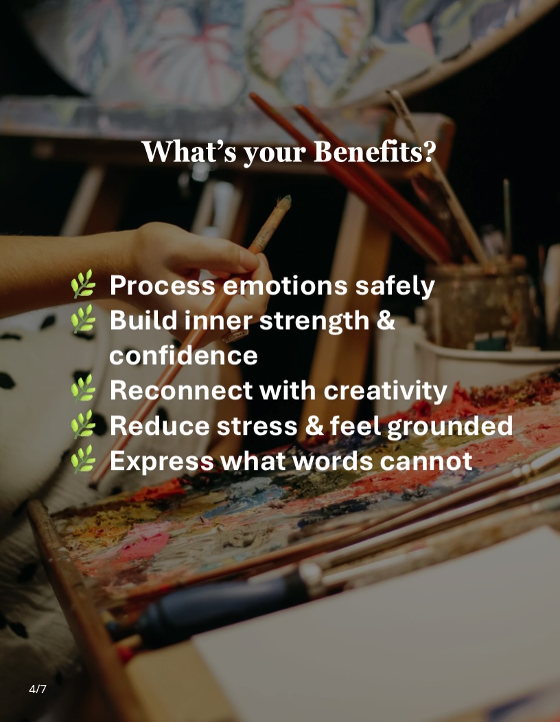 Painting created during a therapeutic art class