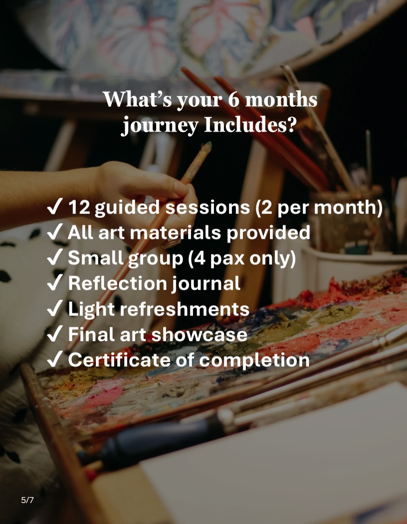 Art piece reflecting the studio's healing philosophy